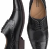 Johnston & Murphy Lewis Cap Toe Lace-Up Dress Shoe, Black