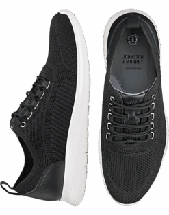 Johnston & Murphy Amherst U-Throat Knit Sneaker, Navy