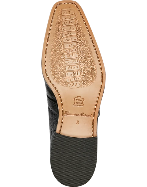 Belvedere Josh Ostrich Moc Toe Monk Strap Shoes, Brown 2 Belvedere Josh Ostrich Moc Toe Monk Strap Shoes, Brown - Image 2