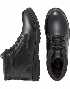 Eastland Finn Plain Toe Lace Up Boots, Black