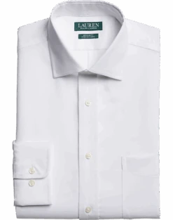 Lauren By Ralph Lauren UltraFlex Regular Fit Non-Iron Dress Shirt, White