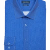 Nautica Slim Fit Four-Way Stretch Dress Shirt, Blue Micro Dot