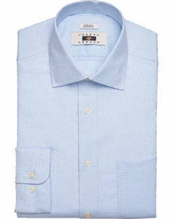 Joseph Abboud Modern Fit Spread Collar Dress Shirt, Blue Gingham