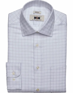 Joseph Abboud Modern Fit Spread Collar Dress Shirt, Lavender Grid