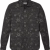 Paisley & Gray Slim Fit Spread Collar Sport Shirt, Black Floral