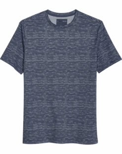 Awearness Kenneth Cole Modern Fit Crew Neck Tee, Blue Brush Strokes