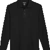 Awearness Kenneth Cole Modern Fit Long Sleeve Polo, Black