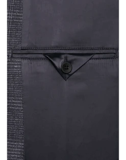 Awearness Kenneth Cole Slim Fit Knit Sport Coat, Navy Plaid -Quality Clothing Store MW40 6MM6 01 AWEARNESS KENNETH COLE NAVY ALT4