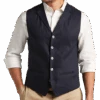 Joseph Abboud Modern Fit Canvas Vest, Navy