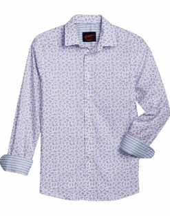 Egara Slim Fit Sport Shirt, Berry Tossed Floral