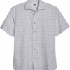 Joseph Abboud Modern Fit Sport Shirt, Gray Plaid