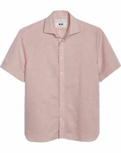 Joseph Abboud Modern Fit Linen Sport Shirt, Peach