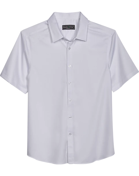 Paisley & Gray Slim Fit Spread Collar Sport Shirt, White 1 Paisley & Gray Slim Fit Spread Collar Sport Shirt, White