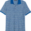 Paisley & Gray Polo Shirt, Blue Variegated Stripe