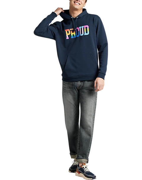 The Phluid Project Classic Fit Proud Graphic Hoodie, White 3 The Phluid Project Classic Fit Proud Graphic Hoodie, White - Image 3