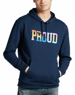 The Phluid Project Classic Fit Proud Graphic Hoodie, White