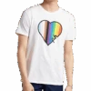The Phluid Project Classic Fit Heart Graphic Crew, White