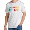 The Phluid Project Classic Fit Proud Parent Graphic Crew, White