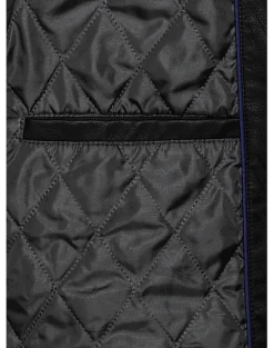 Awearness Kenneth Cole Modern Fit Moto Jacket, Navy Faux Leather -Quality Clothing Store MW40 70ZK 02 AWEARNESS KENNETH COLE BLACK ALT4 4