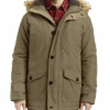 Rainforest Classic Fit Hooded Parka, Tan