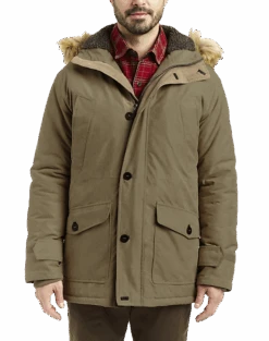 Rainforest Classic Fit Hooded Parka, Tan
