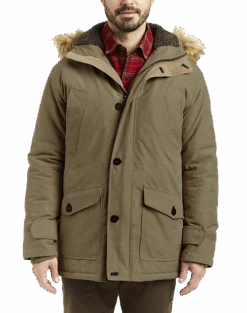 Rainforest Classic Fit Hooded Parka, Brown