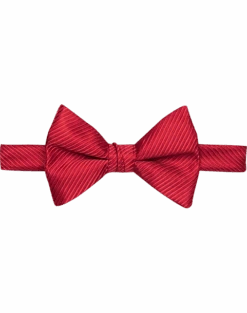 Calvin Klein Black Textured Stripe Bow Tie