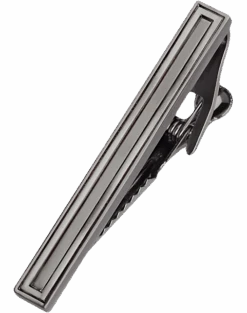Pronto Uomo Tie Bar, Silver Frame