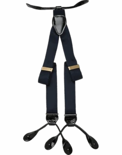 Men's Wearhouse Fancy Big And Tall Navy Silk Braces