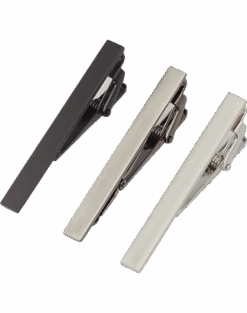 Pronto Uomo Modern Tie Bar 3-Pack