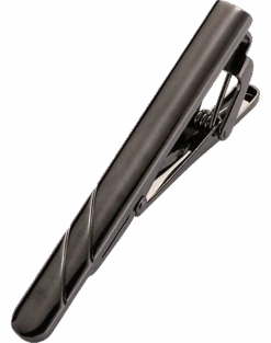 Pronto Uomo Tie Bar, Gunmetal