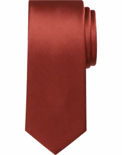 Egara Skinny Tie, Burnt Orange