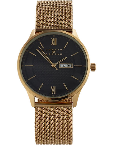 Joseph Abboud Watch, Black & Gold 1 Joseph Abboud Watch, Black & Gold