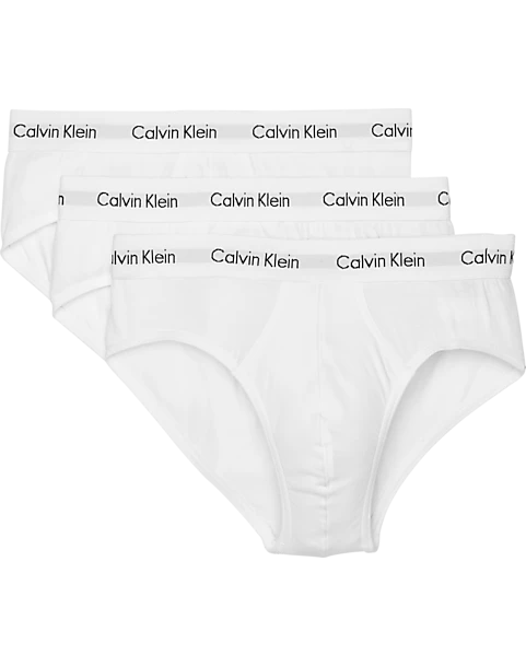 Calvin Klein Classic Fit Cotton Briefs, 3-Pack, White 1 Calvin Klein Classic Fit Cotton Briefs, 3-Pack, White