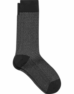 Egara Socks, 1 Pair - Charcoal Diamond Check