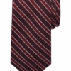 Egara Skinny Tie, Burgundy Stripe