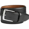 Johnston & Murphy Perforated Edge Belt, Black