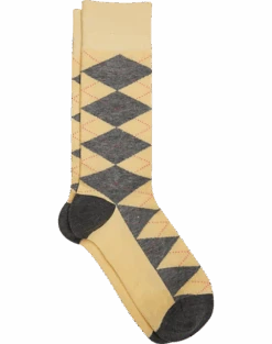 Egara Socks, Pale Banana Argyle