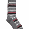 Egara Socks, Charcoal Stripes