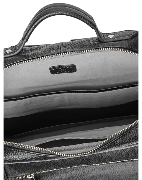 Joseph Abboud Pebble Leather Backpack, Black 2 Joseph Abboud Pebble Leather Backpack, Black - Image 2