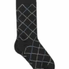 Egara Socks, Black Argyle
