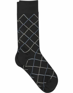 Egara Socks, Black Argyle