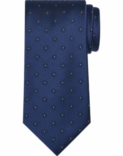Calvin Klein Narrow Tie, Navy Square Dot