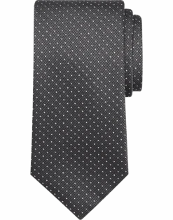 Calvin Klein Narrow Tie, Charcoal Pin Dot