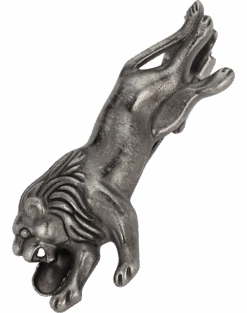 Pronto Uomo Tie Bar, Gunmetal Leaping Lion