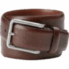 Joseph Abboud Feather Edge Leather Belt, Burgundy