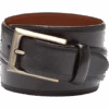 Joseph Abboud Feather Edge Leather Belt, Black