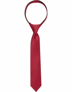 Egara Boys Zipper Tie, Red