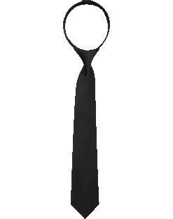 Egara Boys Zipper Tie, Black