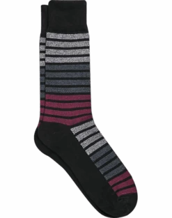 Egara Black Stripe Socks, 1 Pair